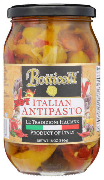 12-PACK OF SPREAD MIXED ITALIAN ANTIPASTO, HOT 18 OUNCE - CASE OF 12