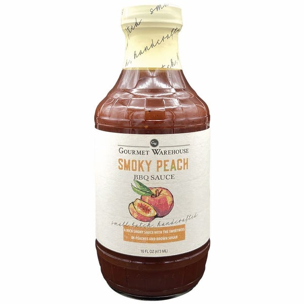 6-PACK OF Sauce BBQ Smoky Peach, Gourmet Warehouse