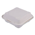 200-PACK OF Container Cmpstbl Eco-Products Vanguard Compostable Sugarcane Clamshells - 8x8x3 Inches - 200 Count - Eco-Friendly Food Containers