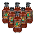 6-PACK OF Sauce Bbq Sensuous Slathering Dinosaur Barbque 19 oz
