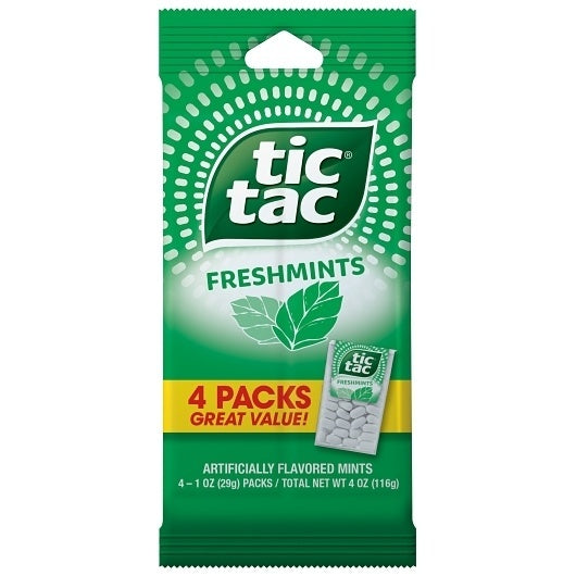 24-PACK OF Candy Big Pack Freshmint Tic Tac, 2 - 12 - 4 Oz