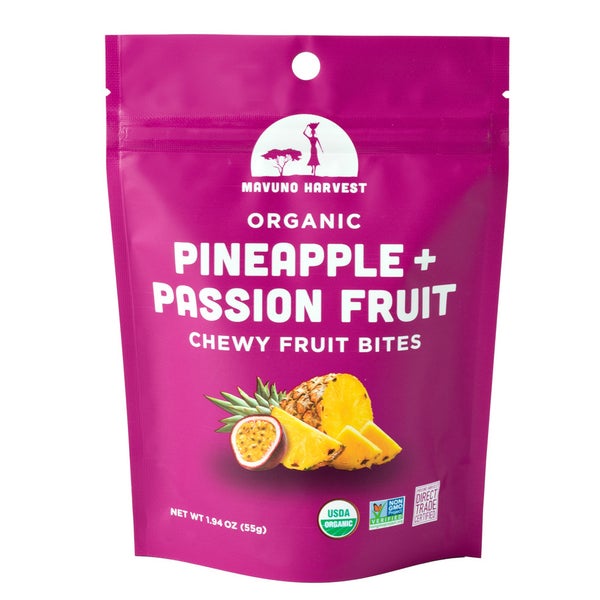 32-PACK OF Pineapple & Passionfruit Fruit Bites Organic, Retail Size
