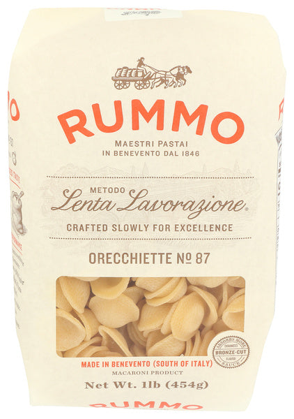 12-PACK OF PASTA ORECCHIETE LENTA LAVORAZIONE 1 US POUND - CASE OF 12