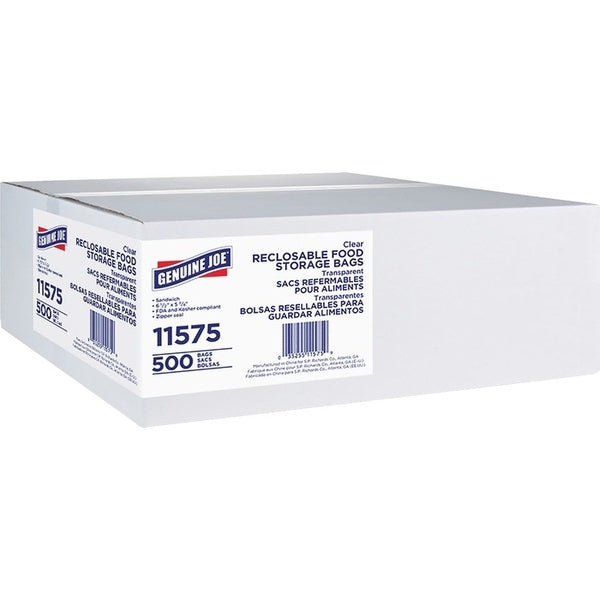 12-PACK OF BAG STORAGE CLEAR - 6000 BAGS