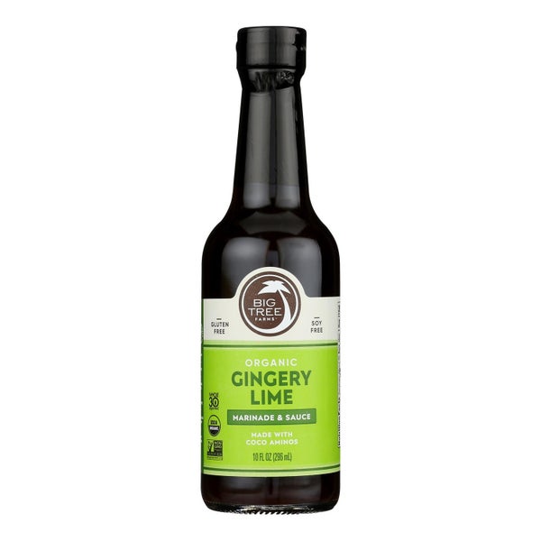 6-PACK OF Sauce Ginger Lime Coco Aminos Organic Big Tree Farms 10 fz