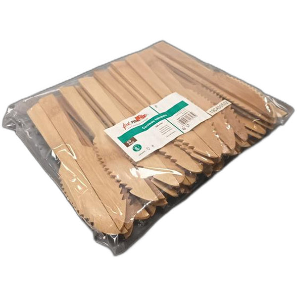 1-PACK OF KNIFE BIODEG BAMBOO 6.3 IN