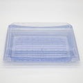 4-PACK OF Heavy Duty Container Disp 9.5*7.3*2 Blue Sushi Tray w/Lid #50 200 sets