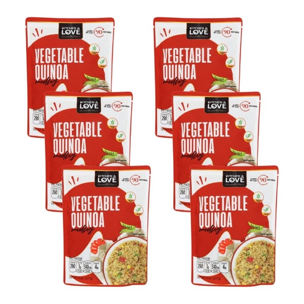 6-PACK OF Quinoa Grain Vegetable Medley Kitchen And Lov 8 oz