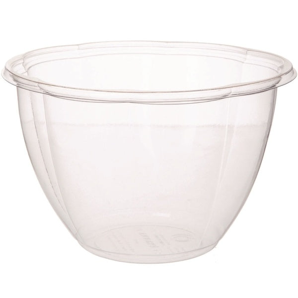 300-PACK OF Bowl Plastic Eco-Products EP-SB48BASE 48 oz. Clear Plastic Salad Bowls - Perfect for Grab 'n Go (300 Count)