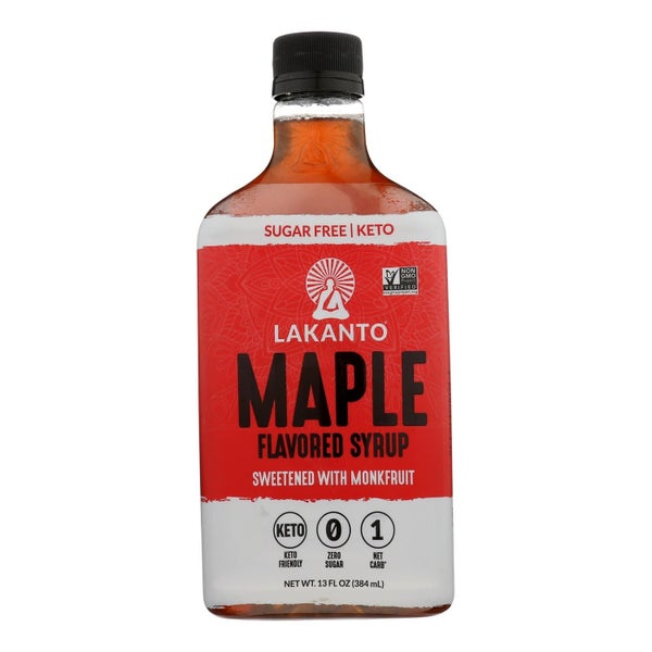 8-PACK OF SUGAR SUBSTITUTE MONKFRUIT SWEETENED FLAVORED MAPLE SYRUP