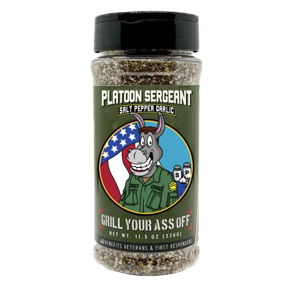 6-PACK OF Seasoning Salt Pepper Garlic Platoon Sergent, GYAO