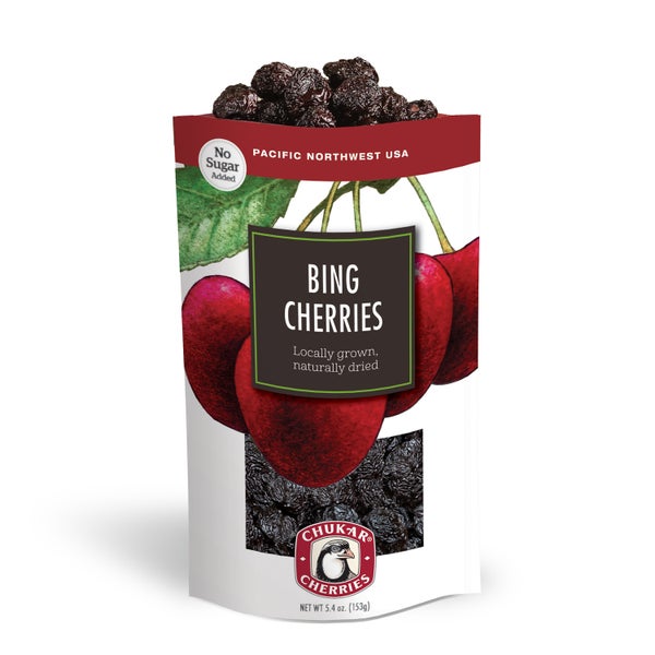 12-PACK OF Chocolate Coated Fruit Cherries Bing 5.4 OZ Chukar Cherry
