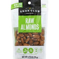 6-PACK OF Raw Almonds Snak Club, 6 - 2.75 Oz