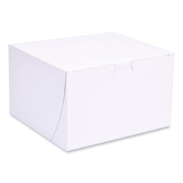100-PACK OF Container Paper SCT 1545 White Bakery Boxes - 8x8x5 Inch Paper Boxes for Cakes and Cookies - 100 Count Carton