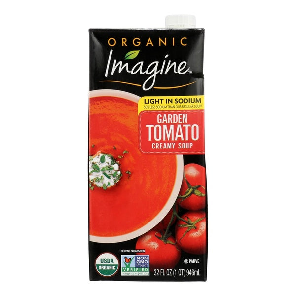 6-PACK OF Soup Creamy Tomato Low Salt Organic Imagine 32 fz