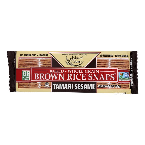 12-PACK OF Cracker Rice Tamari S Wallace Edwards & Sons 3.5 oz