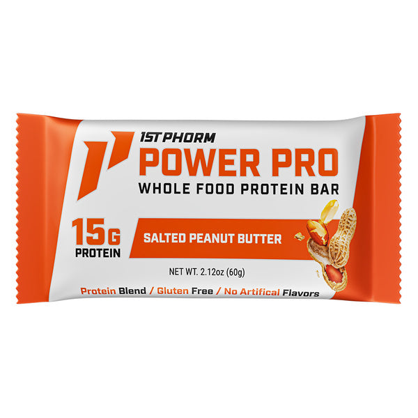 15-PACK OF Power Pro Bar, Salted Peanut Butter (Case of 90 Bars)