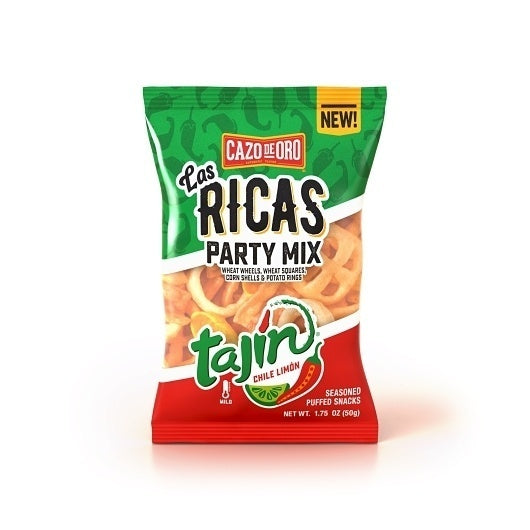 12-PACK OF Las Ricas Tajin Party Mix Cazo De Oro, 12 - 1.75 Oz