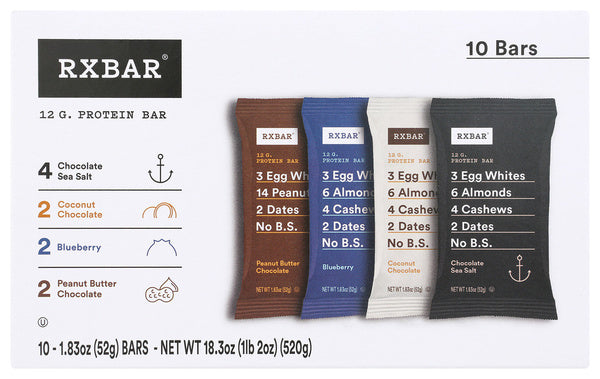 6-PACK OF Chocolate Sea Rxbar 18.3 oz