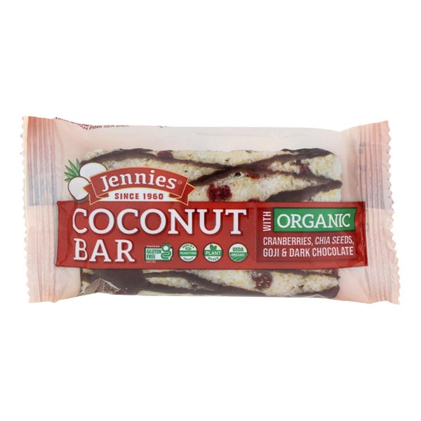 12-PACK OF Bar Portable Goji Moji Raw Coconut Jennies 1.5 oz