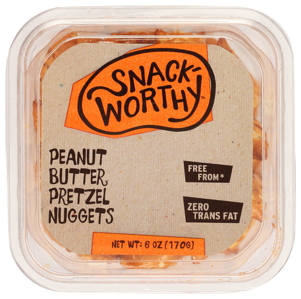 12-PACK OF PRETZEL NUGGET PEANUT BUTTER 6 OUNCE - CASE OF 12
