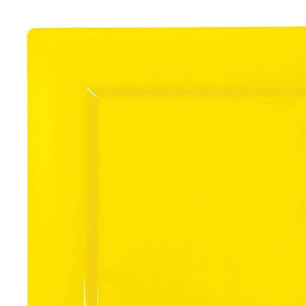 12-PACK OF Plate Dinner 9.5" Yellow Square