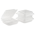 250-PACK OF Container Takeout Karat 250 ct 8''x 8'' Hinged Food Containers | PP | Clear