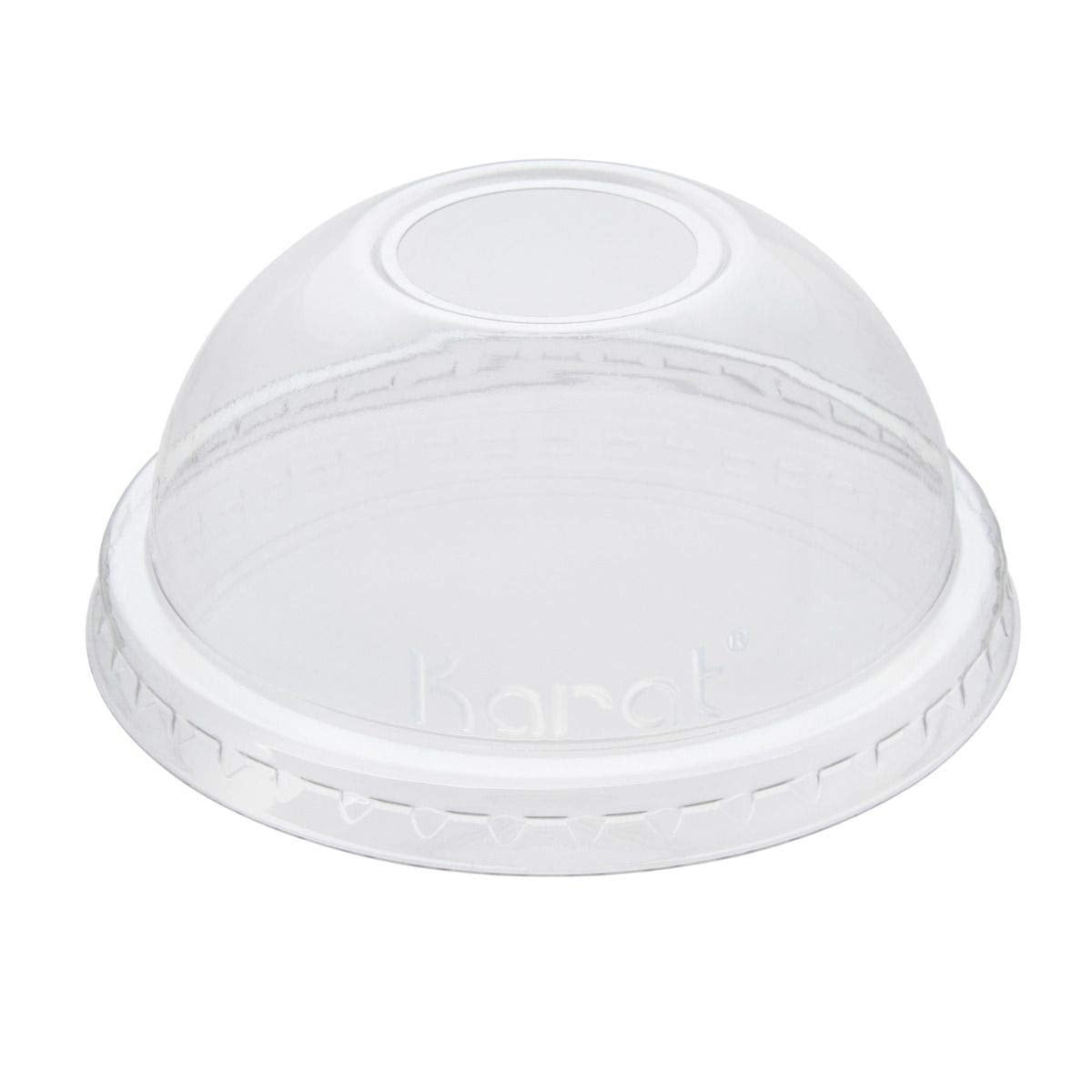 1000-PACK OF Lid Togo Karat 1,000 ct Plastic Dome Cup Lids | PET | 90 mm