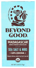10-PACK OF CHOCOLATE BAR SEA SALT & NIBS