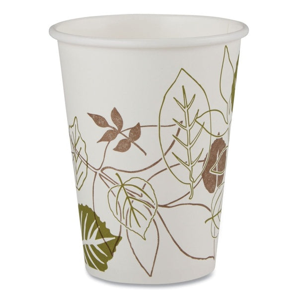 500-PACK OF Cup Paper Dixie 2342WS Pathways 12 oz Paper Hot Cups - Perfect for Coffee and Specialty Beverages (25 Cups per Bag, 20 Bags per Carton)