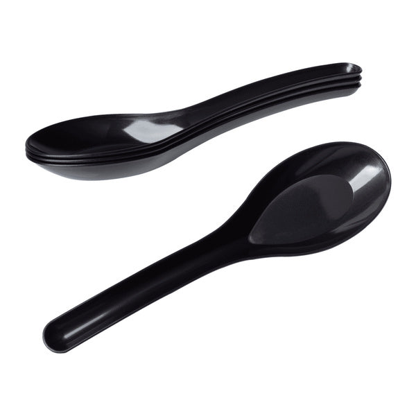 1000-PACK OF Spoon Soup Karat 1,000 ct Med-Heavy Weight Asian Soup Spoon, Black