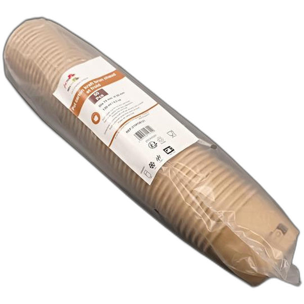 1-PACK OF CUP BROWN KRAFT HOT/COLD 4.2OZ