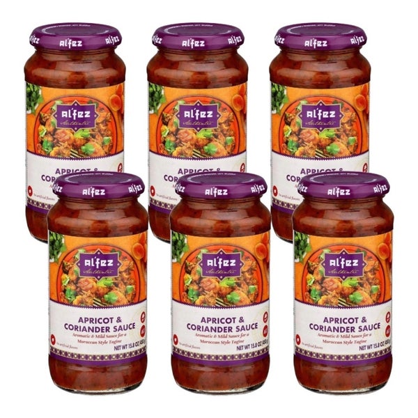 6-PACK OF Sauce Apricot Coriander Al Fez 15.8 oz