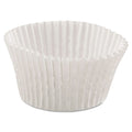 10000-PACK OF Bake Hoffmaster Fluted Paper Bake Cups - 4.5 Inch Diameter, 1.25 Inch Height - White - 500 Count Pack (20 Packs per Carton)