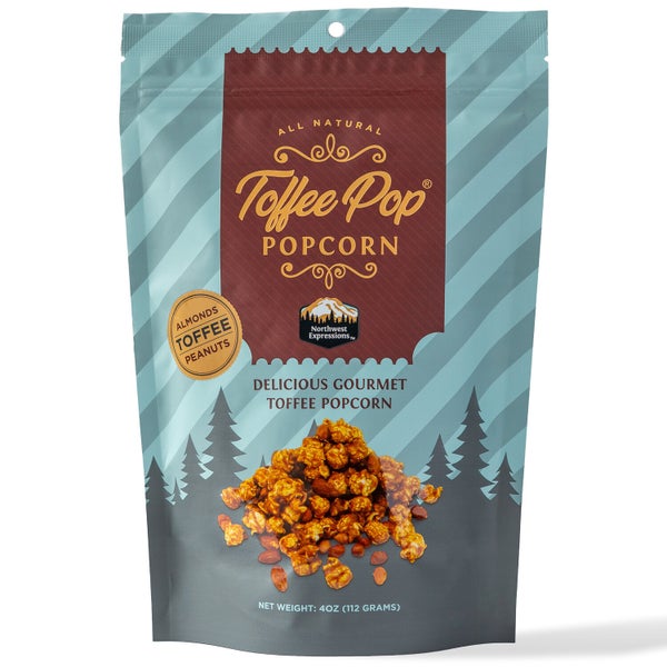 12-PACK OF Popcorn ToffeePop Gourmet, Northwest Expressions