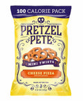 75-PACK OF Snack Pretzels Cheese Pizza Mini Twist 100 calorie pack, Pretzel Pete