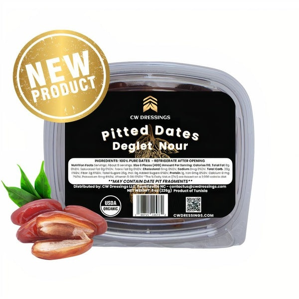 12-PACK OF Dates Deglet Nour, Pitted, CW Dressings