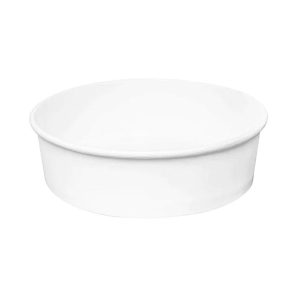 270-PACK OF Bucket Paper Karat FP-PSB48 White Paper Food Bucket - 48 oz, 7.99 in. x 2.4 in. - Perfect for Family Meals and Movie Nights (270 Count)