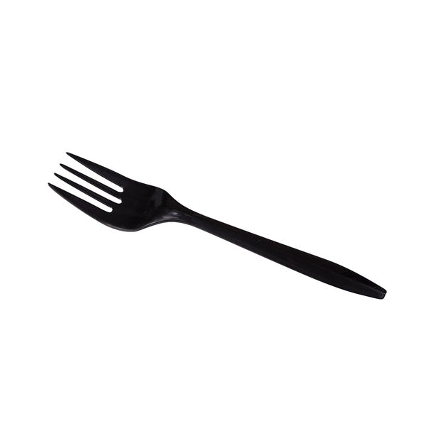 1000-PACK OF Fork Plastic Karat 1,000 ct PP Plastic Medium Weight Forks Bulk Box, Black