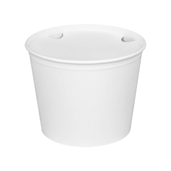 180-PACK OF Container Takeout Karat 180 sets 85 oz Paper Food Buckets with Lids | 189 mm