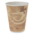 1000-PACK OF Cup Paper SOLO 378MS-0029 8 oz. Brown Printed Mistique Polycoated Hot Paper Cups - 1000 Count for Coffee, Tea, and Hot Beverages