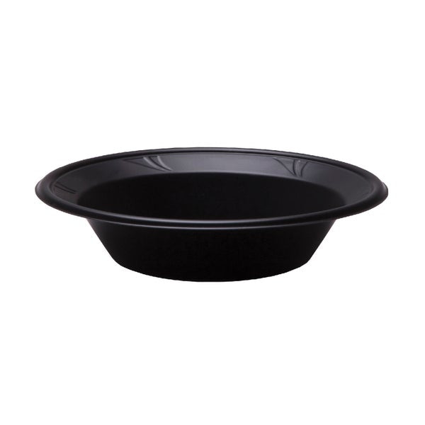 8-PACK OF BOWL PLAS FINESSE 12OZ BLK