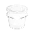 10-PACK OF Cup/Lid Plastic 2.5 oz Portion Sets