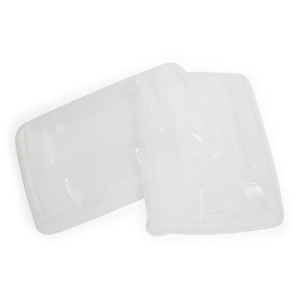 6-PACK OF LID PLAS CLR F/30 OZ PULP RECT