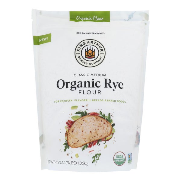 4-PACK OF Flour Organic Rye King Arthur (Baking Prod) 48 oz