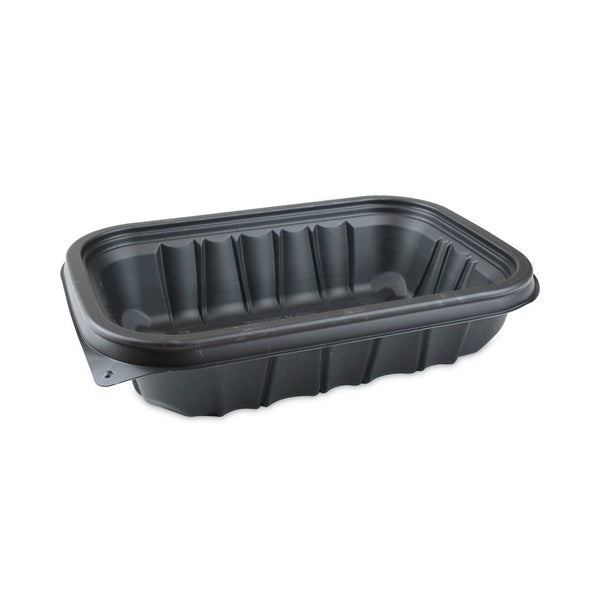300-PACK OF Container Food Eco-Friendly Pactiv Corp. 32 oz. EarthChoice Entree2Go Takeout Container - Durable Black Plastic (300 Count)