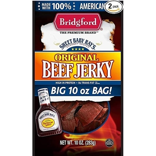 8-PACK OF Sweet Baby Rays Original Jerky Bridgford, 8 - 10 Oz