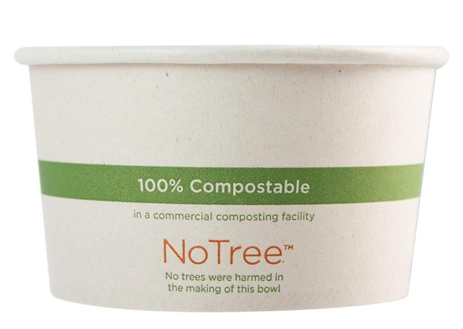 500-PACK OF BOWL CMPSTBL World Centric 12 oz Compostable NoTree Paper Bowls | 500 Count