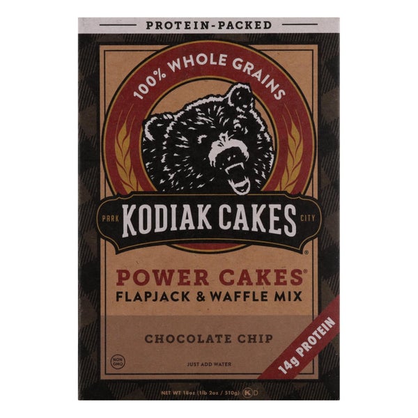 6-PACK OF Mix Waffle Chocolate Chip Kodiak Cakes (Pancake Mix 18 oz