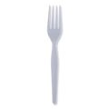 1000-PACK OF Cutlery Plastic Boardwalk BWKFORKHW Heavyweight White Polystyrene Forks - 1000 Count for Catering and Events